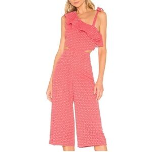 Tularosa Revolve Belle Jumpsuit in Coral size Small